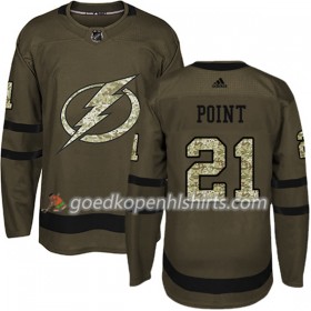 Tampa Bay Lightning Brayden Point 21 Adidas 2017-2018 Camo Groen Authentic Shirt - Mannen